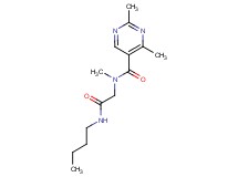 N-[2-(butylamino)-2-oxoethyl]-N,2,4-trimethylpyrimidine-5-carboxamide