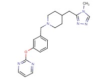 2-[3-({4-[(4-methyl-4H-1,2,4-triazol-3-yl)methyl]piperidin-1-yl}methyl)phenoxy]pyrimidine
