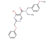 N-ethyl-4-hydroxy-N-(3-methoxybenzyl)-2-(phenoxymethyl)pyrimidine-5-carboxamide