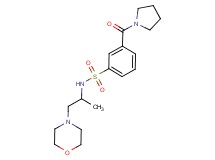 N-(1-methyl-2-morpholin-4-ylethyl)-3-(pyrrolidin-1-ylcarbonyl)benzenesulfonamide