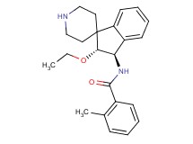 N-[(2R*,3R*)-2-ethoxy-2,3-dihydrospiro[indene-1,4'-piperidin]-3-yl]-2-methylbenzamide