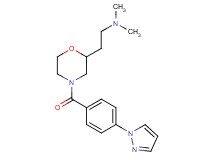 N,N-dimethyl-2-{4-[4-(1H-pyrazol-1-yl)benzoyl]-2-morpholinyl}ethanamine