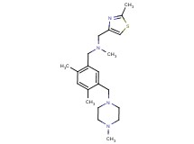 1-{2,4-dimethyl-5-[(4-methylpiperazin-1-yl)methyl]phenyl}-N-methyl-N-[(2-methyl-1,3-thiazol-4-yl)methyl]methanamine