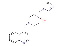 4-(1H-imidazol-1-ylmethyl)-1-(quinolin-4-ylmethyl)piperidin-4-ol