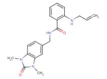 2-(allylamino)-N-[(1,3-dimethyl-2-oxo-2,3-dihydro-1H-benzimidazol-5-yl)methyl]benzamide