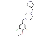 1-(3-chloro-5-fluoro-4-methoxybenzyl)-4-(4-pyridinylmethyl)-1,4-diazepane