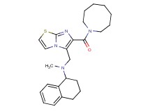 N-{[6-(1-azocanylcarbonyl)imidazo[2,1-b][1,3]thiazol-5-yl]methyl}-N-methyl-1,2,3,4-tetrahydro-1-naphthalenamine