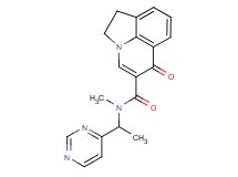 N-methyl-6-oxo-N-(1-pyrimidin-4-ylethyl)-1,2-dihydro-6H-pyrrolo[3,2,1-ij]quinoline-5-carboxamide