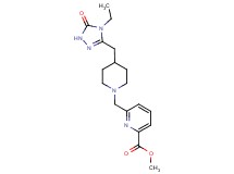 methyl 6-({4-[(4-ethyl-5-oxo-4,5-dihydro-1H-1,2,4-triazol-3-yl)methyl]piperidin-1-yl}methyl)pyridine-2-carboxylate