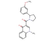 3-{[2-(3-methoxyphenyl)-1-pyrrolidinyl]carbonyl}-1-methyl-4(1H)-quinolinone