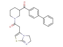 4-biphenylyl[1-(5,6-dihydroimidazo[2,1-b][1,3]thiazol-3-ylacetyl)-3-piperidinyl]methanone