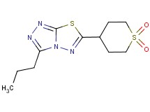 6-(1,1-dioxidotetrahydro-2H-thiopyran-4-yl)-3-propyl[1,2,4]triazolo[3,4-b][1,3,4]thiadiazole