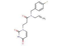 N-allyl-3-(2,4-dioxo-3,4-dihydropyrimidin-1(2H)-yl)-N-(4-fluorobenzyl)propanamide