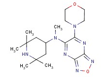 N-methyl-6-(4-morpholinyl)-N-(2,2,6,6-tetramethyl-4-piperidinyl)[1,2,5]oxadiazolo[3,4-b]pyrazin-5-amine