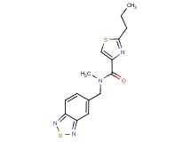 N-(2,1,3-benzothiadiazol-5-ylmethyl)-N-methyl-2-propyl-1,3-thiazole-4-carboxamide