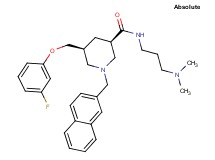 (3R,5S)-N-[3-(dimethylamino)propyl]-5-[(3-fluorophenoxy)methyl]-1-(2-naphthylmethyl)-3-piperidinecarboxamide