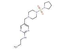 N-propyl-5-{[4-(pyrrolidin-1-ylsulfonyl)piperazin-1-yl]methyl}pyrimidin-2-amine