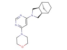 (1R*,2R*,6S*,7S*)-4-[6-(4-morpholinyl)-4-pyrimidinyl]-4-azatricyclo[5.2.1.0~2,6~]decane