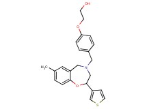 2-(4-{[7-methyl-2-(3-thienyl)-2,3-dihydro-1,4-benzoxazepin-4(5H)-yl]methyl}phenoxy)ethanol