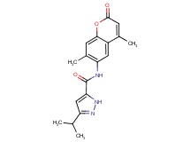 N-(4,7-dimethyl-2-oxo-2H-chromen-6-yl)-3-isopropyl-1H-pyrazole-5-carboxamide
