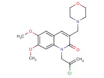 1-(2-chloro-2-propen-1-yl)-6,7-dimethoxy-3-(4-morpholinylmethyl)-2(1H)-quinolinone