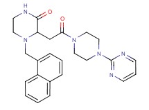 4-(1-naphthylmethyl)-3-{2-oxo-2-[4-(2-pyrimidinyl)-1-piperazinyl]ethyl}-2-piperazinone