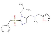 1-[2-(benzylsulfonyl)-1-isobutyl-1H-imidazol-5-yl]-N-(2-furylmethyl)-N-methylmethanamine
