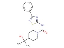 4-(1-hydroxy-1-methylethyl)-N-(3-phenyl-1,2,4-thiadiazol-5-yl)piperidine-1-carboxamide