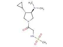N-{2-[rel-(3S,4R)-3-cyclopropyl-4-(dimethylamino)-1-pyrrolidinyl]-2-oxoethyl}methanesulfonamide hydrochloride
