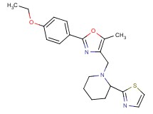 1-{[2-(4-ethoxyphenyl)-5-methyl-1,3-oxazol-4-yl]methyl}-2-(1,3-thiazol-2-yl)piperidine