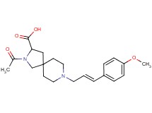 2-acetyl-8-[(2E)-3-(4-methoxyphenyl)-2-propen-1-yl]-2,8-diazaspiro[4.5]decane-3-carboxylic acid