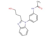 N-{3-[2-(3-hydroxypropyl)-1H-benzimidazol-1-yl]phenyl}acetamide