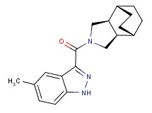 (1R*,2R*,6S*,7S*)-4-[(5-methyl-1H-indazol-3-yl)carbonyl]-4-azatricyclo[5.2.2.0~2,6~]undecane