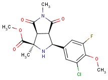 methyl (1R*,3S*,3aR*,6aS*)-3-(3-chloro-5-fluoro-4-methoxyphenyl)-1,5-dimethyl-4,6-dioxooctahydropyrrolo[3,4-c]pyrrole-1-carboxylate