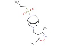 (1S*,5R*)-3-[(3,5-dimethylisoxazol-4-yl)methyl]-6-(propylsulfonyl)-3,6-diazabicyclo[3.2.2]nonane