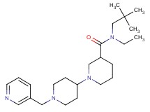 N-(2,2-dimethylpropyl)-N-ethyl-1'-(pyridin-3-ylmethyl)-1,4'-bipiperidine-3-carboxamide