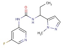 N-(5-fluoropyridin-3-yl)-N'-[1-(1-methyl-1H-pyrazol-5-yl)propyl]urea