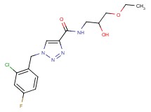 1-(2-chloro-4-fluorobenzyl)-N-(3-ethoxy-2-hydroxypropyl)-1H-1,2,3-triazole-4-carboxamide