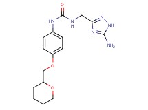 N-[(5-amino-1H-1,2,4-triazol-3-yl)methyl]-N'-[4-(tetrahydro-2H-pyran-2-ylmethoxy)phenyl]urea