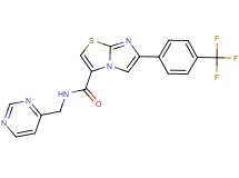 N-(4-pyrimidinylmethyl)-6-[4-(trifluoromethyl)phenyl]imidazo[2,1-b][1,3]thiazole-3-carboxamide