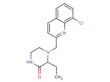 4-[(8-chloroquinolin-2-yl)methyl]-3-ethylpiperazin-2-one