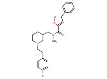 N-({1-[2-(4-fluorophenyl)ethyl]-3-piperidinyl}methyl)-N-methyl-3-phenyl-5-isoxazolecarboxamide