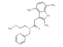 N-(2-methoxyethyl)-N-(2-pyridinylmethyl)-2-(2,4,7-trimethyl-1H-indol-3-yl)acetamide