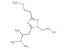 2-[5-[2-(dimethylamino)propyl]-3-(2-methoxyethyl)-1H-1,2,4-triazol-1-yl]ethanol