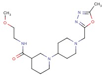 N-(2-methoxyethyl)-1'-[(5-methyl-1,3,4-oxadiazol-2-yl)methyl]-1,4'-bipiperidine-3-carboxamide