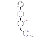 (3R*,4R*)-1-[(2-methyl-5-pyrimidinyl)methyl]-4-[4-(2-pyridinyl)-1-piperazinyl]-3-piperidinol
