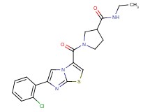 1-{[6-(2-chlorophenyl)imidazo[2,1-b][1,3]thiazol-3-yl]carbonyl}-N-ethylpyrrolidine-3-carboxamide