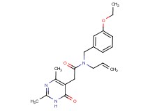 N-allyl-2-(2,4-dimethyl-6-oxo-1,6-dihydropyrimidin-5-yl)-N-(3-ethoxybenzyl)acetamide