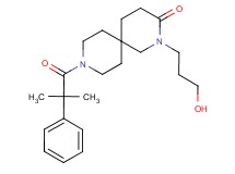 2-(3-hydroxypropyl)-9-(2-methyl-2-phenylpropanoyl)-2,9-diazaspiro[5.5]undecan-3-one