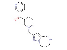 3-pyridinyl[1-(5,6,7,8-tetrahydro-4H-pyrazolo[1,5-a][1,4]diazepin-2-ylmethyl)-3-piperidinyl]methanone